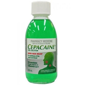 Cepacaine Oral Solution 200mL Bottle
