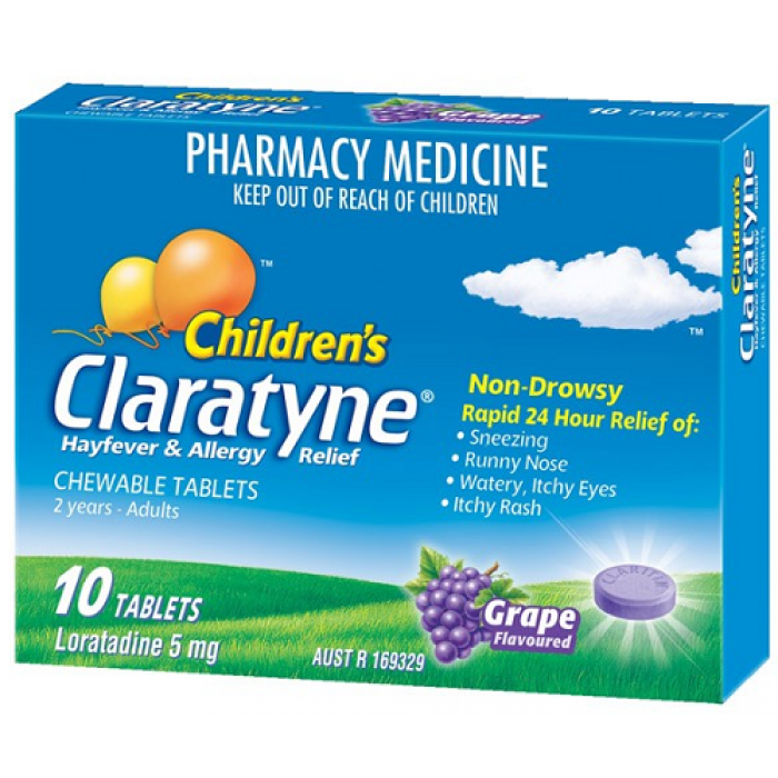 Claratyne Children's Chewable Grape 5mg
