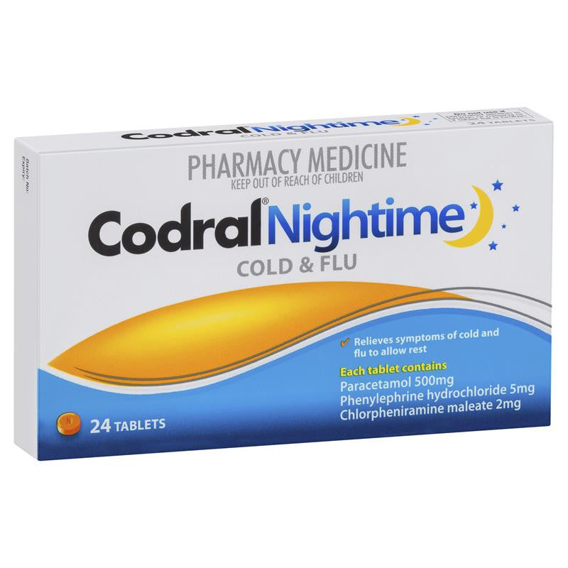 Codral PE Night 24 Tablets