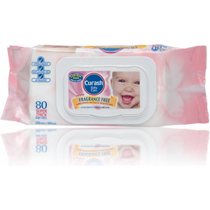 Curash Baby Wipes 80 Fragrance Free
