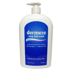 DermEze Soap Free Wash 1 Liter (PUMP)