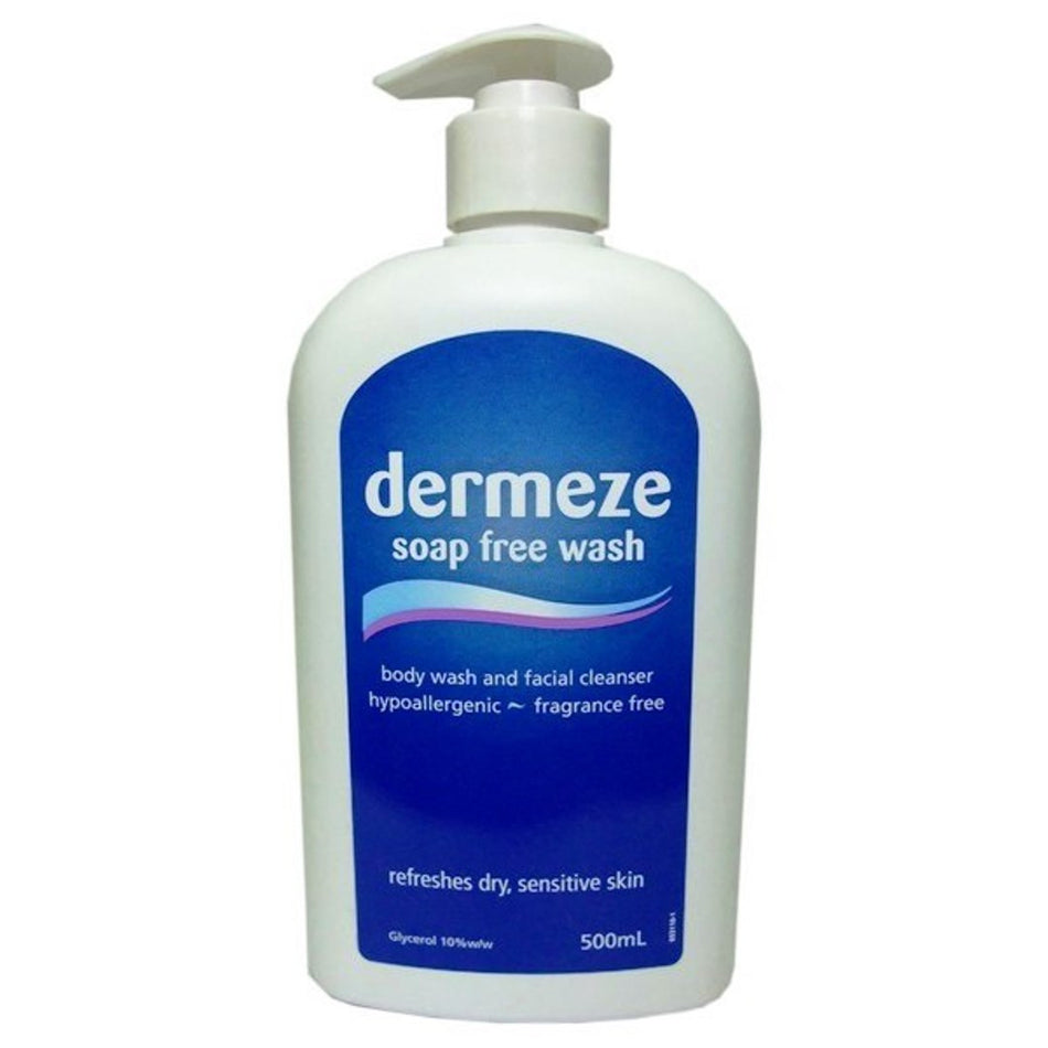 DermEze Soap Free Wash 500mL PUMP