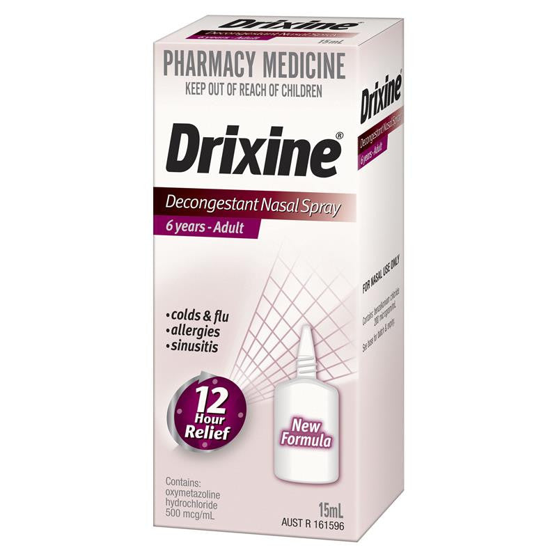 Drixine Decongestant Nasal Spray - UNAVAILABLE AS AT Nov 2022