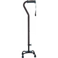 Hugo Small Base Quad Cane -EBONY