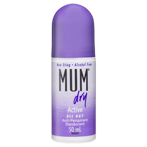 Mum Dry Anti-perspirant Roll-On Active 50mL