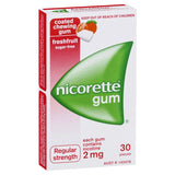 Nicorette Gum Fresh Fruit 2mg 30