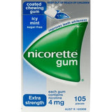 Nicorette Gum Icy Mint 4mg