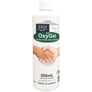 BULK BUY OxyGel - Anti-Bacterial Anti-Viral  Hand Sanitising Gel 500mL - Squirt Bottle