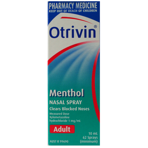 Otrivin F5 Metered Dose Adult Spray Menthol