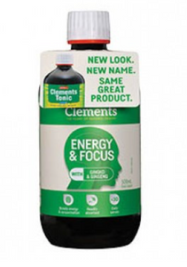 Clements Energy and Focus Tonic Oral Liquid 500mL (Green) - WAS 'Clements Tonic' - unavailable as at Jan 2024. All order will be sent as soon as stock arrives in store.