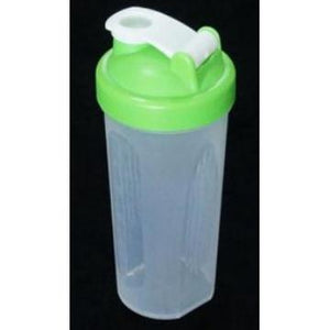 Shaker Bottle with Stainless Steel Wire Mixer Ball - Green - 600mL