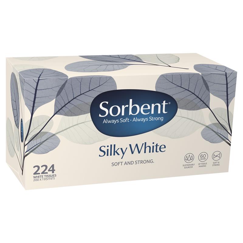 Sorbent Tissue 250 White x24