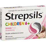 Strepsils Children 6+ Strawberry Sugar-Free 16