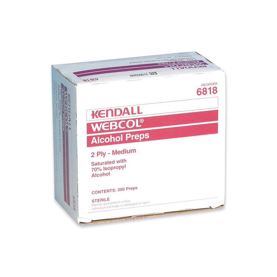 Swabs Alcohol 2x Ply 200 Webcol