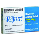 Telfast 60mg 20 Tablets Hayfever