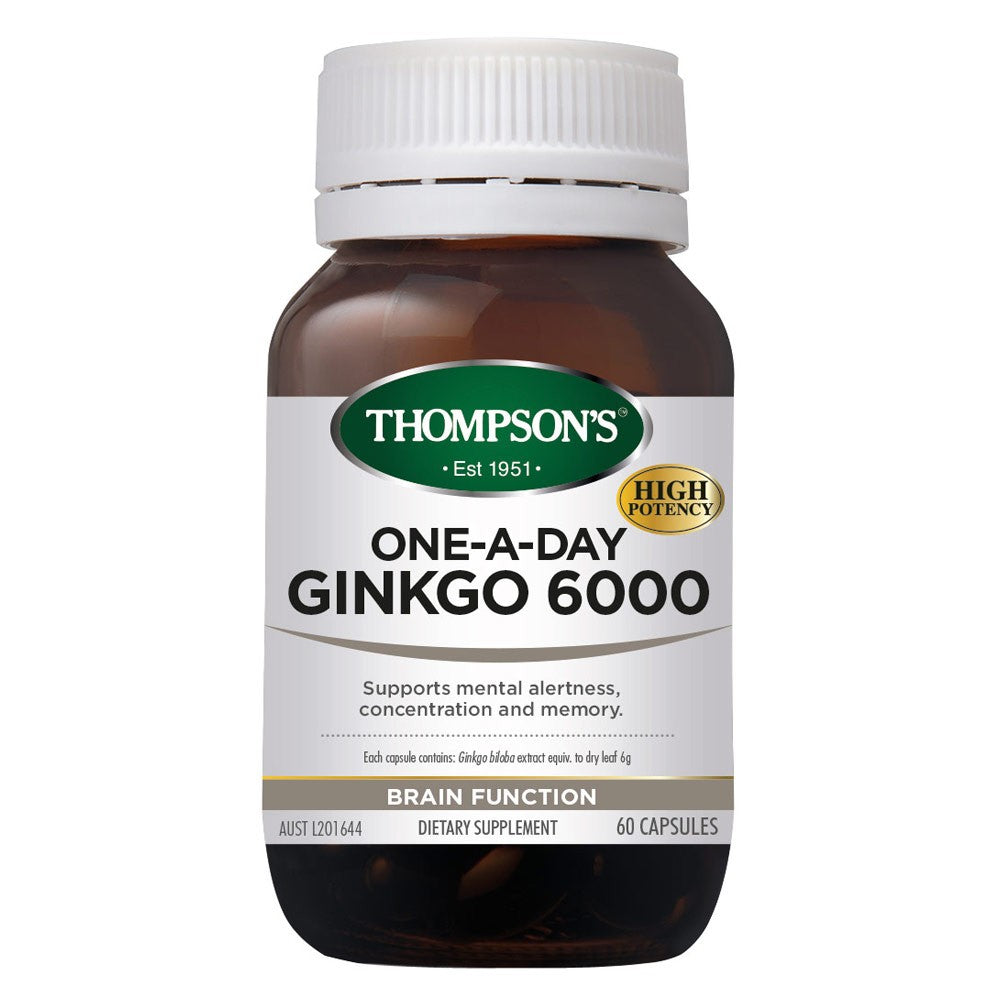 Thompsons Ginkgo 6000mg Cap 60