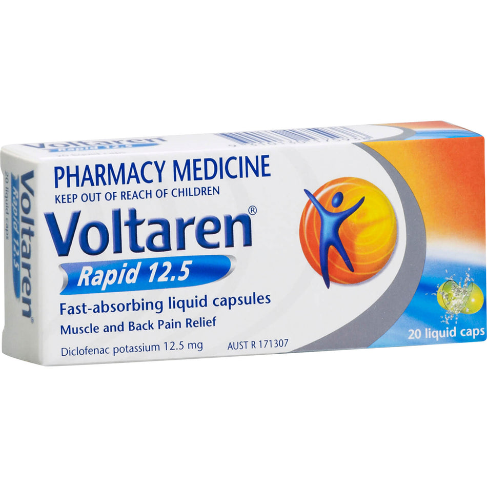 Voltaren Liquid Capsules 12.5mg 20 (S2)