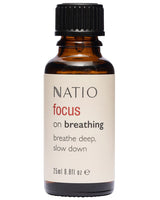 Natio Pure FOCUS ON Essential Oil Blend 25mL & Roll On 10mL