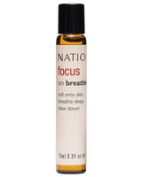 Natio Pure FOCUS ON Essential Oil Blend 25mL & Roll On 10mL