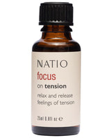 Natio Pure FOCUS ON Essential Oil Blend 25mL & Roll On 10mL
